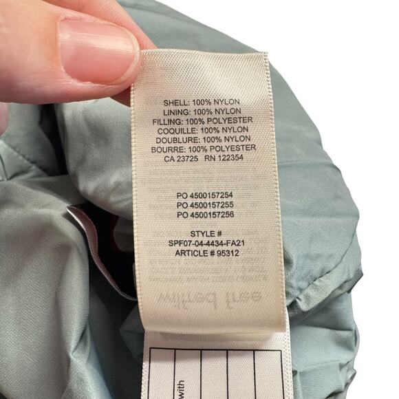 Wilfred Free NWT Ganna Blue Gray Button Front Relaxed Fit Insulated Jacket - Picture 14 of 16